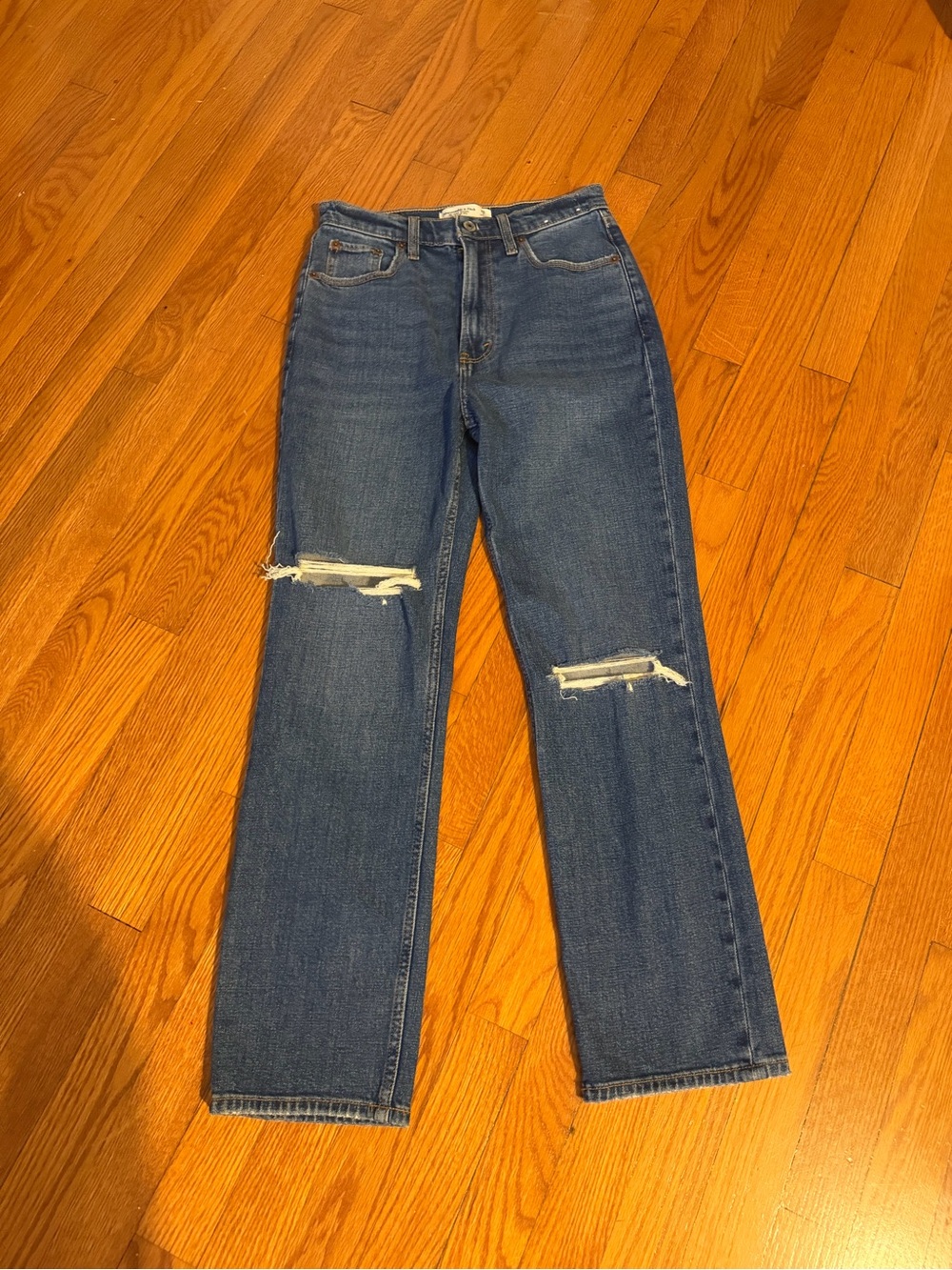 Abercrombie and fitch straight leg jeans size 26 2